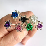 Crystal bridal hairpins, wedding and occasions hair pins, hair jewellery, flower hair clips , hair accessories