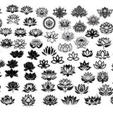 LOTUS SVG, Lotus Clipart, Lotus Cut Files For Cricut , Lotus Flower Clipart, Lotus Flower Cricut, Lotus Silhouette