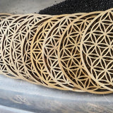 Flower of Life Wooden Hand Made Coaster Decorative Wall Hanging