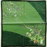 Vintage Japanese Handkerchief Local Flower Kimono Pocket 17 x 17
