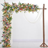 Wildflower Wedding Flowers for Rectangle  Arch Wedding Flower Arrangement for Round Arbor Summer Wedding