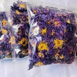 1kg+ Sun dried Organic Egyptian Blue Lotus Flowers~Whole Flowers & Crushed Flowers~Nymphaea caerulea Sacred water lotus~Sacred Water Lily