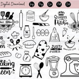 Bakery item Svg Confectionery Svg Cake Svg Birthday Cake Svg Bakery Svg Food Svg, Biscuits Svg, Pastry tools Svg, Svg Cut files, Eps