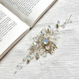 Gold Opal Rhinestone Hair Comb | Elegant Crystal Wedding Hair Pin | Bridal Hair Decor | Party Prom Races Hair Accessories