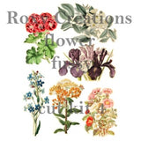 Fussy cut flowers printable kit 4