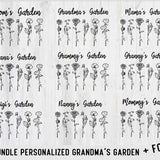 Bundle Personalized Grandma's Garden Svg, Birth Month Flowers Clipart, Diy Birth Month Flower svg, Watercolor Floral svg, Mother's Day svg