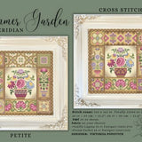 Meridian Summer Garden Sampler (set of 2 patterns) by MilleFleur, PDF pattern, Cross Stitch pattern, e-delivery chart, digital chart