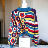 Izzy African Flower Sweater Crochet Pattern