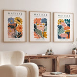 Set Of 3 Matisse Flower Market Prints, Boho Flower Art, Bedroom Wall DŽcor, Living Room Wall Print, Exhibition Mid Century Modern Art Prints