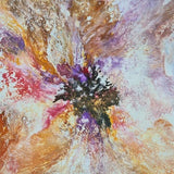 Original acrylic Abstract art fluid painting Dutch pour, 16 x 20 inch canvas, beautiful flower. FREE DELIVERY