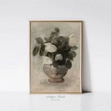 Vintage Roses Vase Painting, Warm Neutral Flowers Still Life Painting, Antique Floral Botanical Print, Farmhouse Decor - PRINTABLE