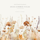 Wild Flowers - Wild Floral Clipart - Dried Plants Clipart - Watercolor Clipart - Premade Borders - Premade Clipart - Watercolor Wild Flowers