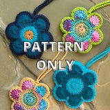 PATTERN ONLY: Crochet Flower Bag / Small Pouch / Coaster