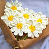 Marguerite, crochet flower bouquet, personalized handmade gift, wedding decoration, Mother's Day