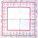 Burberry Vintage Handkerchief Pocket Square Flowers 19.5