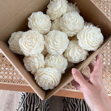 10 pcs Peony Flower Candle Bridal Shower Gifts for Guests,Fall Wild Flower Baby Shower Favors in Bulk,Wholesale Handmade Scented Candles