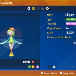 Hisuian Lilligant character in green flower outfit, front-facing pose