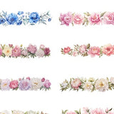 10 Floral Border, Peonies Border, Digital Clipart, Watercolor clipart, High Quality JPGs, Digital download, Paper craft, junk journal