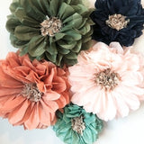 Andrea Collection (set of 5 paper flowers) 1st birthday party, flower wall, unique wedding decorations, paper flower wall, cheap wedding