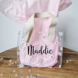 Flower girl bag, flower girl gift bag, bridesmaid gifts, personalised bag, flower bag, daisy bag, flower girl present, flower girl proposal