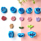 Flower Polymer Clay Cutters | Embossed Cutters | Spring Cutters | Floral Shaped Clay Cutter | Organic Cutters | Farm Cutter | Earring Cutter