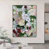 3D Flower Oil Painting Frame Wall Art Original Modern Floral Textured Acrylic Painting Boho wall dŽcor Boho Dining Room Wall Art Decor