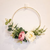 Flower girl Hoop, floral ring. Flower hoop. Flower wreath. Bridesmaid. Bouquet. Wedding flowers. Small. 20cm