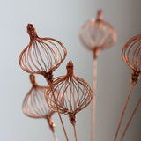 _opper Wire Flower - Eco Friendly Decor - Wire Plants - Flower on a Stem -  Everlasting Flowers - Wild Bouquet - 3D flowers - Wire art
