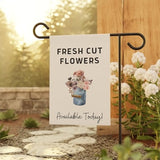 Flower Market Sign Fresh Flowers Flower Market Garden Flag Garden Flags Fresh Flowers Sign Farmers Market Sign Flower Stand Flower Cart