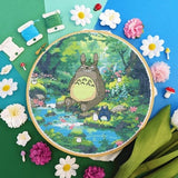 My Neighbour Totoro Lush Forest Cross Stitch Pattern - Anime Studio Ghibli - Digital PDF, Instant Download