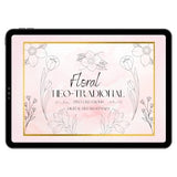 Neo Traditional Floral Procreate Brush Set | Flower Tattoo Stamp Brushes | Digital art Tattoo Stencil | Procreate Brush for Tattoo Reference