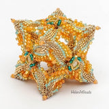 Flower Cube - Beadwork Tutorial Ð Peyote Bauble