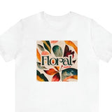 Floral Graphic Puzzle Unisex Jersey Short Sleeve Tee Modern Fun Bright Colors Trendy Flowers Paisley Summer Gift