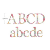 Floral Alphabet machine embroidery design 3"/75mm UPPERCASE and LOWERCASE flower heirloom monogram Buchstaben Stickdatei Ricamo alfabeto