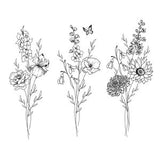 Personalised DIGITAL Birth Month Flower Tattoo Bouquet (Up to 8 flowers) Wildflower Style Design