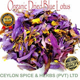 25 KG Organic Dried Blue Lotus Flowers | Blue Tea | Herbal Tea | Nymphaea caerulea | UPS 7 days delivery | Freshly Made To Orders