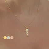 Gold Birth Flower Birthstone Necklace, Custom Birthflower Necklace, Birth Month Flower Necklace, Birthday Gift for Her, Mothers Day Gift