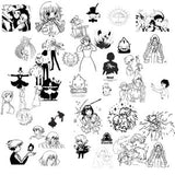 Cute anime Svg and Png files. Tototro, Howl's moving castle kiki delivery service spirited away princess mononoke