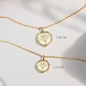 Birth Flower Family Bouquet ¥ Birth Flower Gift ¥ Bouquet Necklace ¥ Personalized Necklace ¥ Combined Bouquet ¥ Necklace for Mom