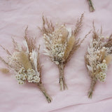 Bohemian mini dried flower bouquet, pampas grass mini dried flower set, mailbox gift, table center decoration