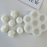 Miniature Flower Silicone Mold-Dollhouse Miniature Flowers Candle Mold-Rose Peony Flower Candle Mold-Cute Flower Resin Mold-Plaster Art Mold