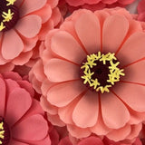 Mini Zinnia Template Paper Flower Small/Medium/Large PNG SVG DXF Studio3 Wedding Party Birthday Decor