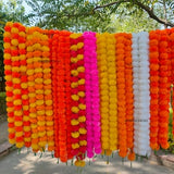 Indian marigold garland for decoration wedding decor Indian flower Christmas decoration