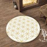 Flower of Life Rug, Flower of Life Decoration, Sacred Geometry Carpet, Flower Rug, Flower Of Life Carpet, Flower Life Mat, Sacred Geometry