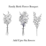 Birth Flower Tattoo Design - Add 5-6 flowers