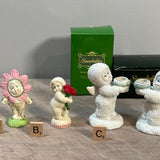 Department 56 Snowbabies Figurine | Choose From: Flutters & Flowers, You're A Sweetheart, Or Pair Of Winter Tots Miniature Candle Holders