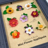 Mini Crochet Flower Appliques, Part 2