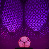 Hyperi RGB Shadow Led Lamp, Flower Of Life, Geometry Night Light, Shade Lantern Wood Decor Art Sacred Mandala, Unique Love Christmas Gift 5