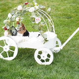 Personalized wedding wagon for baby, Flower girl wagon, Wooden walker wagon, Wooden wagon for toddlers, Wedding gifts, Wedding decorations
