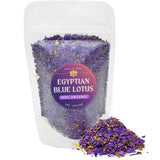 PRE-GROUND 100% Organic Egyptian Blue Lotus Petals & Stems ¥ Nymphaea caerulea ¥ No Additives, Pesticides, or Chemicals ¥ Blue Lotus Flower